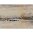 Dumbarton Rock, 1883 - 30x40 Inch Rolled Canvas Wall Art Print