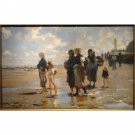 En route pour la peche (Setting Out to Fish) by John Singer Sargent, 1878 - 30x40 Inch Rolled Canvas