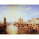 Harbour of Dieppe (Changement de Domicile), 1835 - 30x40 Inch Rolled Canvas Wall Art Print Harbour of Dieppe (Changement de Domicile), 1835 - 30x40 Inch Rolled Canvas Wall Art Print