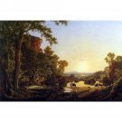 Hooker and convoy pass through the wilderness of Plymouth to Hartford, 1636 - 30x40 Inch Rolled Canv Hooker and convoy pass through the wilderness of Plymouth to Hartford, 1636 - 30x40 Inch Rolled Canv