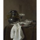 Jan Jansz. Treck - Still Life with a Pewter Flagon and Two Ming Bowls - 30x40 Inch Rolled Canvas Wal