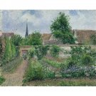 Kitchen Garden, Overcast Morning, Eragny, 1891 - 30x40 Inch Rolled Canvas Wall Art Print
