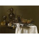 Still life with a pewter and crab on a silver platter - 1633 - 30x40 Inch Rolled Canvas Wall Art Pri