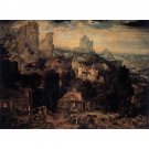 The Copper Mine, 1540, Oil on wood - 30x40 Inch Rolled Canvas Wall Art Print