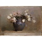 Abbott Handerson Thayer - Roses - 24x32 Inch Rolled Canvas Wall Art Print