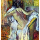 After Bathing #4 by Degas - 24x32 Inch Rolled Canvas Wall Art Print