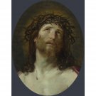 After Guido Reni - Head of Christ Crowned with Thorns - 24x32 Inch Rolled Canvas Wall Art Print
