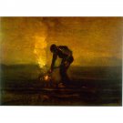 Burning Weeds - 24x32 Inch Rolled Canvas Wall Art Print