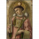 Carlo Crivelli - Saint Stephen - 24x32 Inch Rolled Canvas Wall Art Print