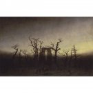 Caspar David Friedrich - Abbey among Oak Trees - 24x32 Inch Rolled Canvas Wall Art Print Caspar David Friedrich - Abbey among Oak Trees - 24x32 Inch Rolled Canvas Wall Art Print