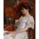 Childe Hassam - The Victorian Chair - 24x32 Inch Rolled Canvas Wall Art Print