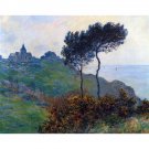 Church at Varengeville by Monet - 24x32 Inch Rolled Canvas Wall Art Print