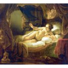Danae by Rembrandt - 24x32 Inch Rolled Canvas Wall Art Print