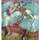 Dancers in green by Degas - 24x32 Inch Rolled Canvas Wall Art Print