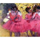 Dancers in pink between the scenes by Degas - 24x32 Inch Rolled Canvas Wall Art Print Dancers in pink between the scenes by Degas - 24x32 Inch Rolled Canvas Wall Art Print