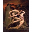 Dante And Virgil In Hell - 24x32 Inch Rolled Canvas Wall Art Print