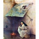 Epiphany-Triptych of St. Peter and Donors detail by Bosch - 24x32 Inch Rolled Canvas Wall Art Print