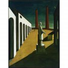 Giorgio de Chirico - The Enigma of a Day - 24x32 Inch Rolled Canvas Wall Art Print Giorgio de Chirico - The Enigma of a Day - 24x32 Inch Rolled Canvas Wall Art Print