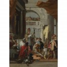 Giovanni Domenico Tiepolo - The Marriage of Frederick Barbarossa - 24x32 Inch Rolled Canvas Wall Art