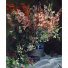 Gladioli in a Vase, 1874-75 - 24x32 Inch Rolled Canvas Wall Art Print