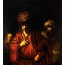 Haman in disgrace by Rembrandt - 24x32 Inch Rolled Canvas Wall Art Print