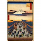 Hiroshige - Suruga-cho - 24x32 Inch Rolled Canvas Wall Art Print