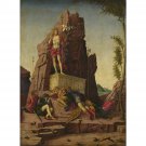 Imitator of Andrea Mantegna - The Resurrection - 24x32 Inch Rolled Canvas Wall Art Print