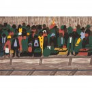 Jacob Lawrence - And the migrants kept coming - 24x32 Inch Rolled Canvas Wall Art Print
