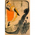 Jane Avril by Toulouse-Lautrec - 24x32 Inch Rolled Canvas Wall Art Print