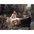 John William Waterhouse The Lady of Shalott - 24x32 Inch Rolled Canvas Wall Art Print