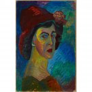 Marianne von Werefkin - Self Portrait - 24x32 Inch Rolled Canvas Wall Art Print