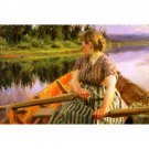Midnatt av Anders Zorn 1891 - 24x32 Inch Rolled Canvas Wall Art Print