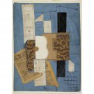 Pablo Picasso - Guitar - 24x32 Inch Rolled Canvas Wall Art Print Pablo Picasso - Guitar - 24x32 Inch Rolled Canvas Wall Art Print