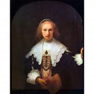 Portrait of Agatha Bas by Rembrandt - 24x32 Inch Rolled Canvas Wall Art Print Portrait of Agatha Bas by Rembrandt - 24x32 Inch Rolled Canvas Wall Art Print