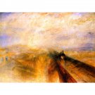 Rain Steam and Speed the Great Western Railway by Turner - 24x32 Inch Rolled Canvas Wall Art Print Rain Steam and Speed the Great Western Railway by Turner - 24x32 Inch Rolled Canvas Wall Art Print