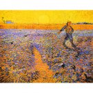Sower under the Sun by Van Gogh - 24x32 Inch Rolled Canvas Wall Art Print