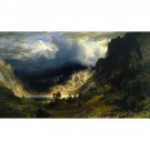 Storm in the Rocky Mountains - 24x32 Inch Rolled Canvas Wall Art Print Storm in the Rocky Mountains - 24x32 Inch Rolled Canvas Wall Art Print