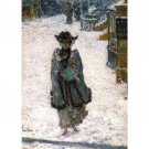 Street Scene, Christmas Morning, 1892 - 24x32 Inch Rolled Canvas Wall Art Print Street Scene, Christmas Morning, 1892 - 24x32 Inch Rolled Canvas Wall Art Print