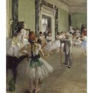 The Ballet Class by Degas - 24x32 Inch Rolled Canvas Wall Art Print