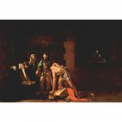 The beheading of John the Baptist by Caravaggio - 24x32 Inch Rolled Canvas Wall Art Print