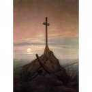 The Cross Beside The Baltic (1815) - 24x32 Inch Rolled Canvas Wall Art Print
