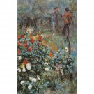 The Garden in the Rue Cortot at Montmartre, 1876 - 24x32 Inch Rolled Canvas Wall Art Print