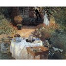 The lunch #2 by Monet - 24x32 Inch Rolled Canvas Wall Art Print The lunch #2 by Monet - 24x32 Inch Rolled Canvas Wall Art Print