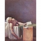 The murdered Marat by Jacques Louis David - 24x32 Inch Rolled Canvas Wall Art Print
