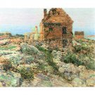 The Norwegian hut by Hassam - 24x32 Inch Rolled Canvas Wall Art Print