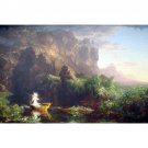 The Voyage of Life - Childhood by Thomas Cole - 24x32 Inch Rolled Canvas Wall Art Print The Voyage of Life - Childhood by Thomas Cole - 24x32 Inch Rolled Canvas Wall Art Print
