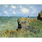 Walk on the cliffs by Monet - 24x32 Inch Rolled Canvas Wall Art Print Walk on the cliffs by Monet - 24x32 Inch Rolled Canvas Wall Art Print