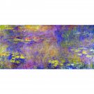 Water Lilies - (Yellow nirvana) by Monet - 24x32 Inch Rolled Canvas Wall Art Print
