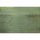 Whistler - Nocturne Blue and Gold--Southampton Water - 24x32 Inch Rolled Canvas Wall Art Print Whistler - Nocturne Blue and Gold--Southampton Water - 24x32 Inch Rolled Canvas Wall Art Print