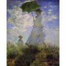 Woman with a parasol - 24x32 Inch Rolled Canvas Wall Art Print Woman with a parasol - 24x32 Inch Rolled Canvas Wall Art Print